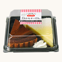 生チョコタルト＆NYチーズケーキ　パッケージ