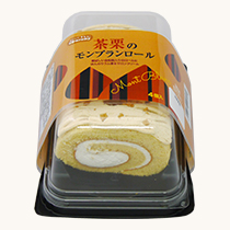 茶栗のモンブランロール　パッケージ