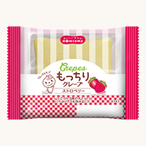 もっちりクレープ　ストロベリー パッケージ
