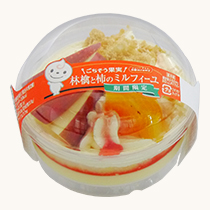 ごちそう果実 林檎と柿のミルフィーユパッケージ