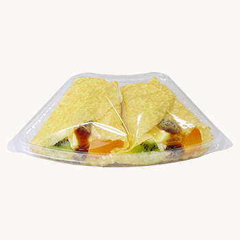 プリンアラモードクレープ