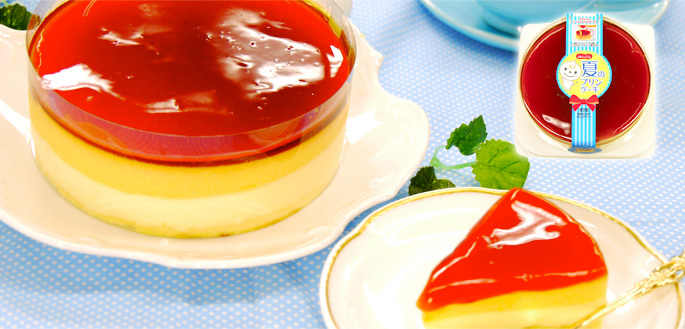 夏のプリンケーキ