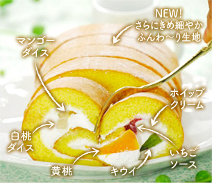ごちそう果実5種のフルーツロール