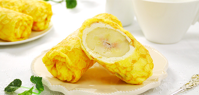 食べきりしあわせバナナクレープ