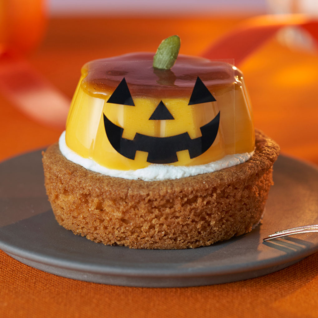 おばけかぼちゃのプリンタルト 国産えびすかぼちゃ使用 おいしいきもち ドンレミー おばけかぼちゃのプリンタルト 国産えびすかぼちゃ使用 おいしいきもち ドンレミー